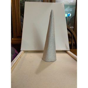 Christmas Tree 11 inch Glitter Minimalist tree in Silver